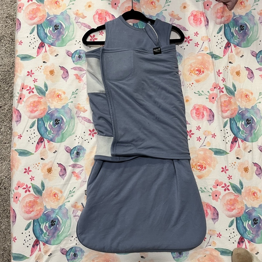 Kyte Baby Swaddle Sleep Sack Slate (light blue)